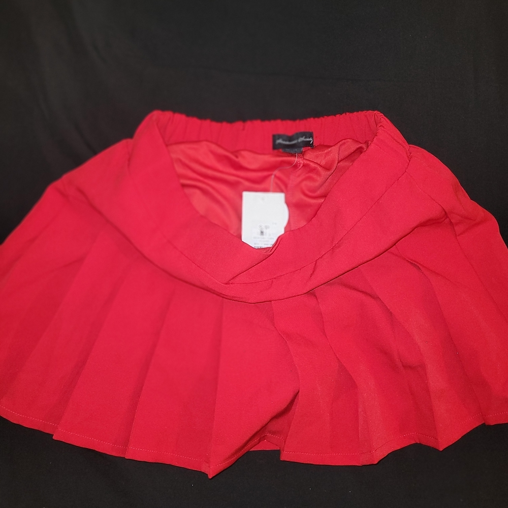 H&M Vibrant Red Skater Skirt